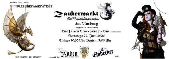 Zaubermarkt Samstag Erwachsene Ticket